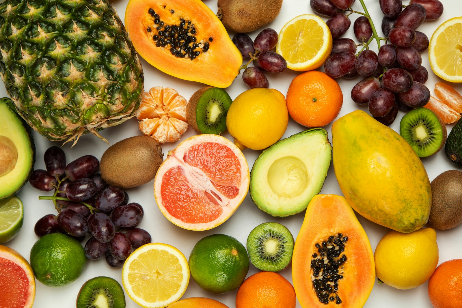 Colourful fresh fruit