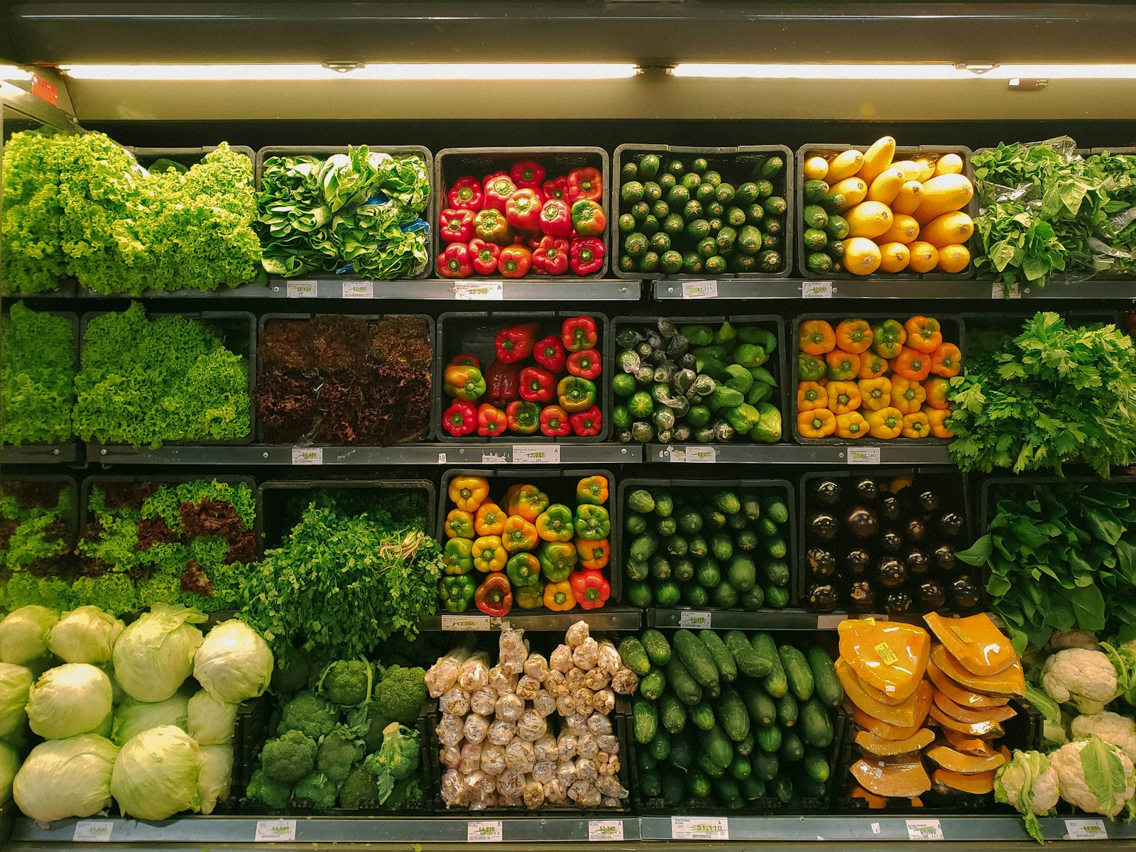 Fresh fruit and vegetables on the Farmline Fresh shelves